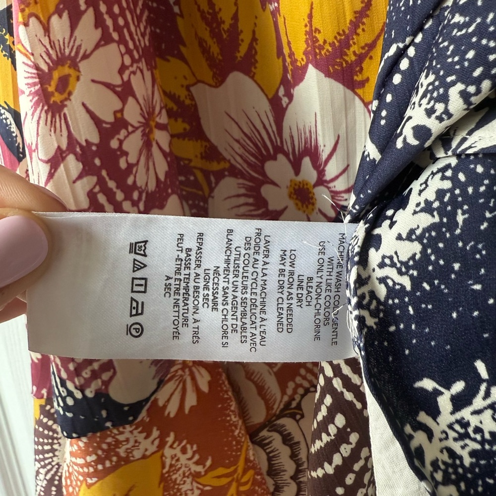 Anthropologie Women's Skirt Maeve Ruffled Maxi Skirt Multicolor Floral Sz Medium - Picture 11 of 12